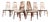 "Eva" Dining Chairs by Niels Koefoed in Rosewood - Set of 8 For Sale