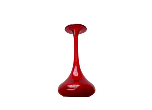 Vintage German Red Glass Solifleur Vase by Cari Zalloni for WMF