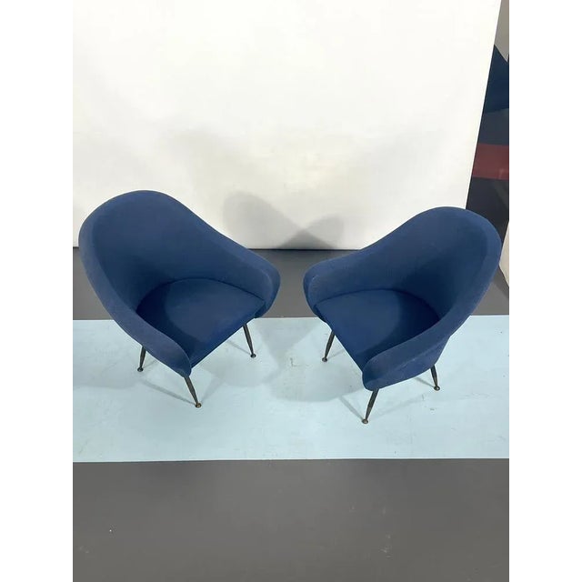 Metal Mid-Century Modern Loveseat and Armchairs by Gastone Rinaldi, 1950s, Set of 3 For Sale - Image 7 of 18