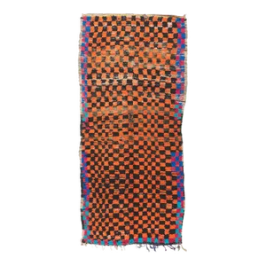 Vintage Berber Moroccan Rug - 04'02 X 09'00