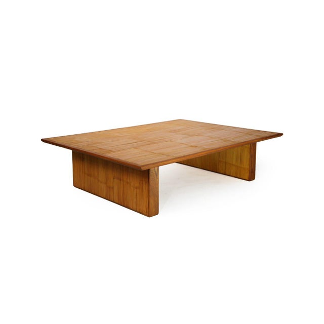 Vintage Japanese Bamboo Low Table, 1950s For Sale - Image 9 of 9