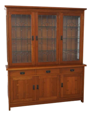 Stickley Cherry Mission Style China Cabinet