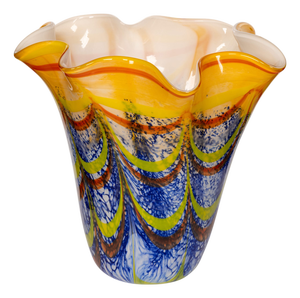 Vintage Italian Hand Blown Glass Vase