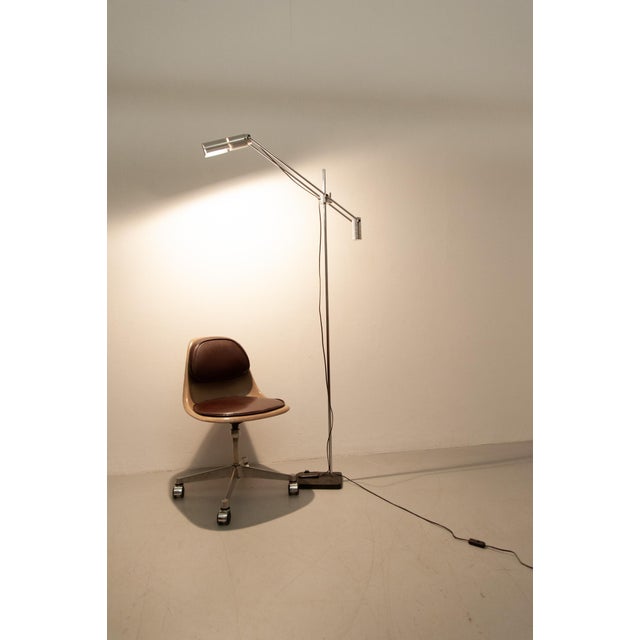 Black Haloprofil 8008 Floor Lamp by Viktor Frauenknecht for Swiss Lamps International, 1970s For Sale - Image 8 of 11