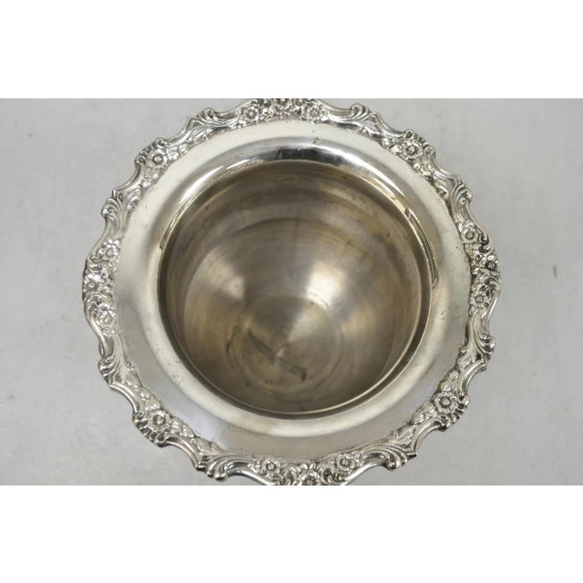 Silver Vintage Oneida Silver Plated Trophy Cup Urn Champagne Chiller Bar Ice Bucket For Sale - Image 8 of 16