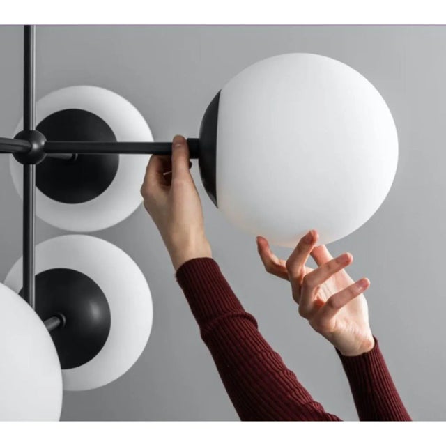 Armstrong Linear Chandelier by Schwung For Sale - Image 6 of 8