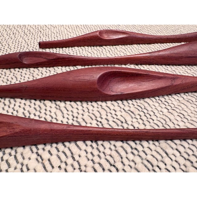 Teak Bird Wall Art, Denmark, 1960s, Set of 5 For Sale - Image 13 of 18