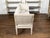 19th Century Italian 19th Century White Painted Sofa with Slanted Sides and Distressed Patina For Sale - Image 5 of 10