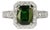 Late 20th Century 18k Chrome Tourmaline Ring, Size 5 For Sale