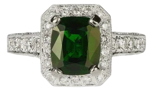 Late 20th Century 18k Chrome Tourmaline Ring, Size 5