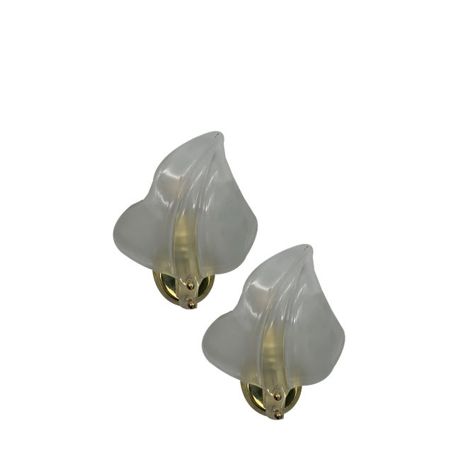 Wall Lamps by Seguso, 1970, Set of 2 For Sale
