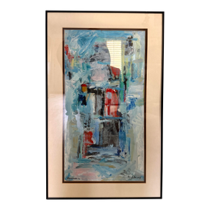 1970s Untitled Pinchas Abramovich (1909-1986) Mixed Media Artwork