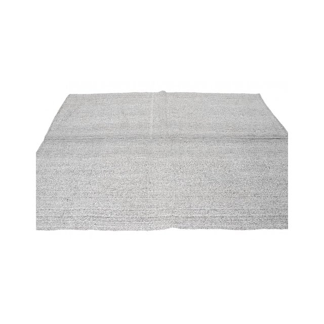 Gray Vintage Turkish Kilim Rug - 5`9″ X 7`9″ For Sale - Image 4 of 6