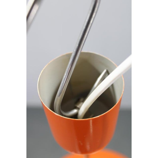 Mid-Century Czechoslovak Orange Opaline Glass Pendant Lamp, 1970s For Sale - Image 9 of 17