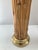Boho Chic Pencil Reed Rattan Table Lamps With Brass Details- A Pair For Sale - Image 3 of 10