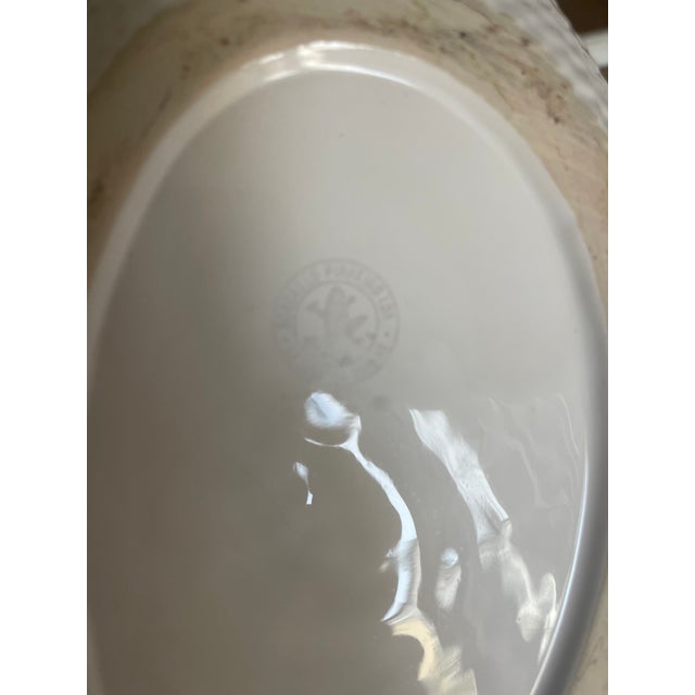 Bordallo Pinheiro 1970s Bordallo Pinheiro White Majolica Fish Tureen For Sale - Image 4 of 6