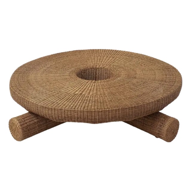 Fango Coffee Table, Sustainable Natural Yaré Fiber by Francisco Jaramillo For Sale
