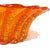 Mid 20th Century Vintage Barovier Toso Murano Bright Orange Bubbles Gold Flecks Italian Art Glass Scalloped Bowl For Sale - Image 5 of 8
