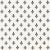 Schumacher Fleur De Lis Fabric in Charcoal For Sale