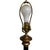 Vintage 1980s Wildwood Traditional Burl Wood Floor Lamp – Heavy Turned Base, Elegant Conical Shade For Sale - Image 6 of 9