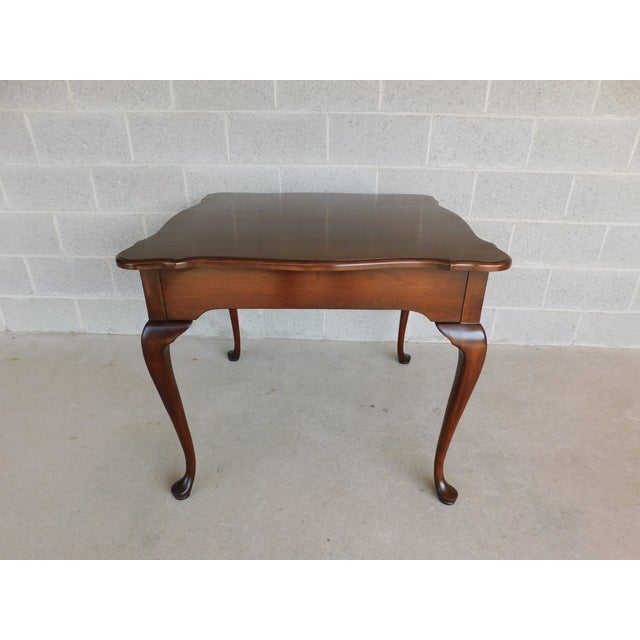 Harden Furniture Cherry Queen Anne Game Table Chairish