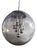 Sputnik Smoked Glass Ball Pendant Lamp from Doria Leuchten, Germany, 1960s For Sale