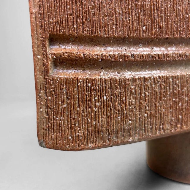 Ceramic Japanese Modernist Ceramic Ikebana Vase, 1960s For Sale - Image 7 of 18