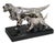 Mid 20th Century Mid 20th Century Pr. Silvered Metal Dog Bookends by the Philadelphia Mfg. Co. For Sale - Image 5 of 18