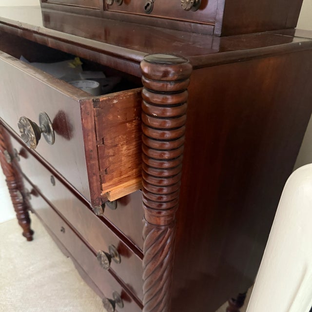 Antique Barley Twist Dresser Two tiers of storage and charm. Very good antique condition with patina and age commensurate...
