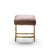 Weiman Warren Lloyd for Weiman Mid Century Brass X Base Stools - Pair For Sale - Image 4 of 12