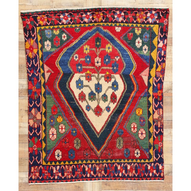 Vintage Persian Lori Rug - 05'03 X 06'05 For Sale - Image 9 of 10