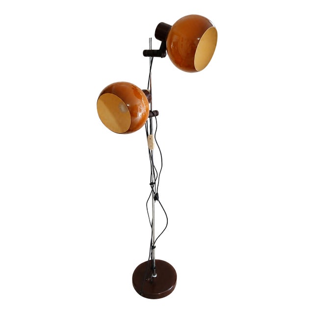 Large Space Age Hungarian Double Floor Lamp from Szarvasi, 1970s For Sale