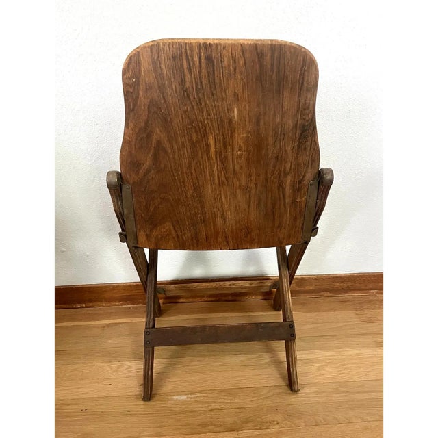 1940s 1940s World War II U.S. Army Quartermaster Folding Chair, Original Usa-QMC Stencil For Sale - Image 5 of 11