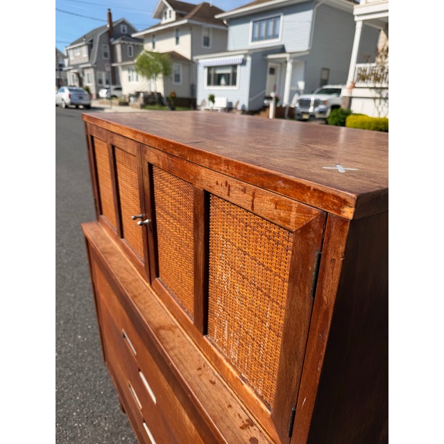 Mid Century Merton Gershun for Martinsville Highboy Dresser For Sale - Image 9 of 12