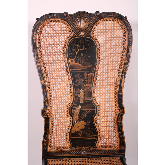 George II Style Chinoiserie Decorated Side Chair For Sale - Image 10 of 11