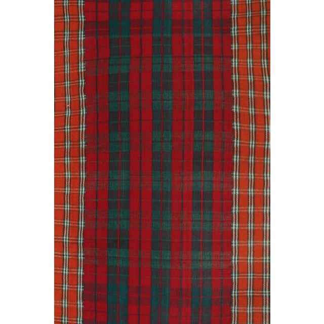 Traditional Vintage Qashqai Persian Kilim Extra-Long Runner in Plaid Stripes by Rug & Kilim For Sale - Image 3 of 7