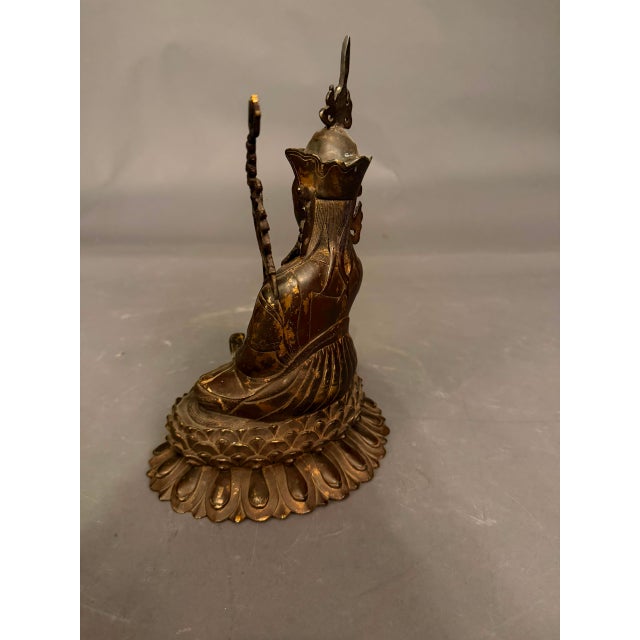 Bronze Buddha Statue, Circa 1920s For Sale - Image 11 of 15