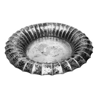 Art Deco Futurist Pilish Silver Fruit Bowl from Czaplicki Juwelery, 1930s For Sale