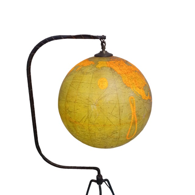 Mid-Century Modern Vintage Mid-Century Reploge Floor Lamp on Tripod For Sale - Image 3 of 5