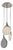 Stillabunt by Oggetti Ceramic 3-Port Chandelier, Silver For Sale