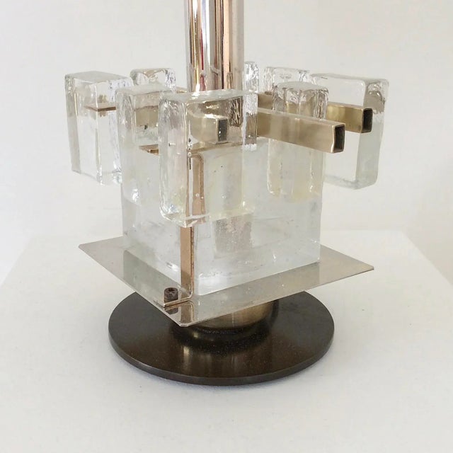 Italian Murano Glass Table Lamp from Poliarte, 1960s For Sale - Image 12 of 13