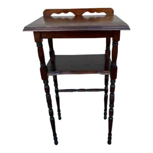 Early 20th Century Antique Flame Mahogany Side Table