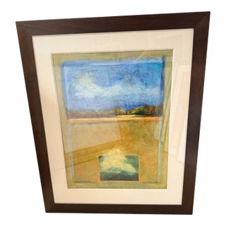 Fiona Hoop Signed Horizon Landscape Painting For Sale