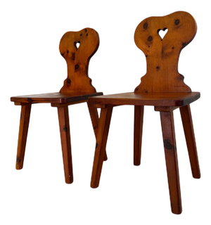 Chairs in Swiss Pine, Set of 2