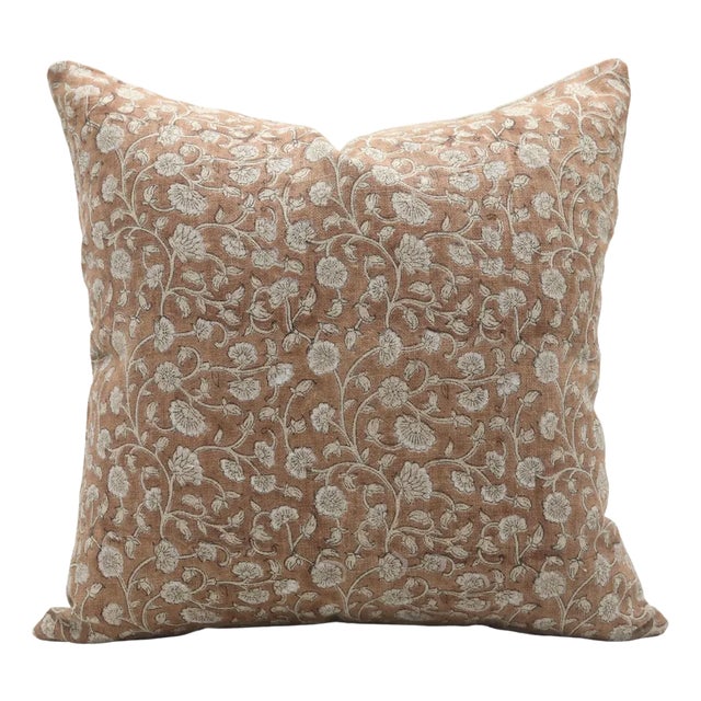 Throw Pillow Cover Designer Collection of Hand Block Print 14x14 Inch- Himachal For Sale