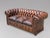 Superb Quality Late 19th-Century Brown Leather 3-Seater Chesterfield Sofa A stunning late 19th-century Victorian three-...