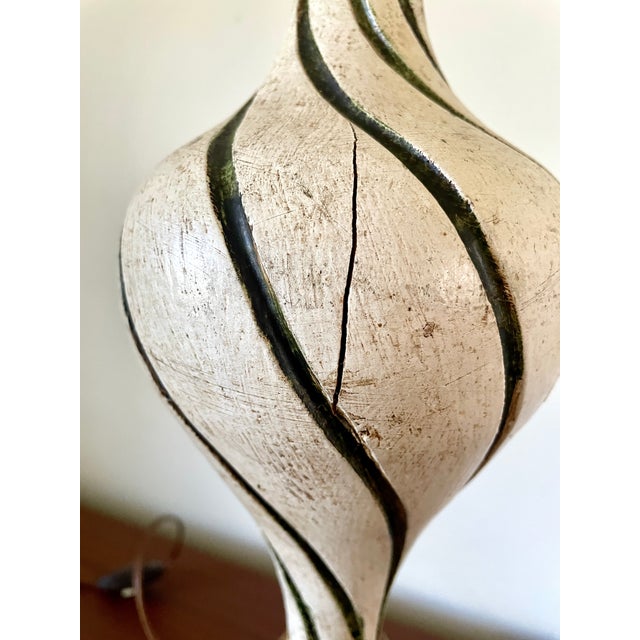 Vintage Spanish Wooden Lamp, 1960 For Sale - Image 4 of 10