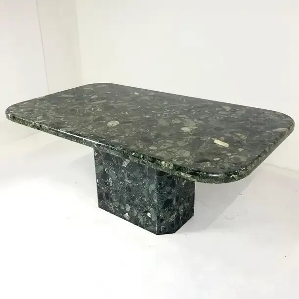 Emerald Green Marinace Marble Dining or Conference Table or Desk For Sale - Image 12 of 12