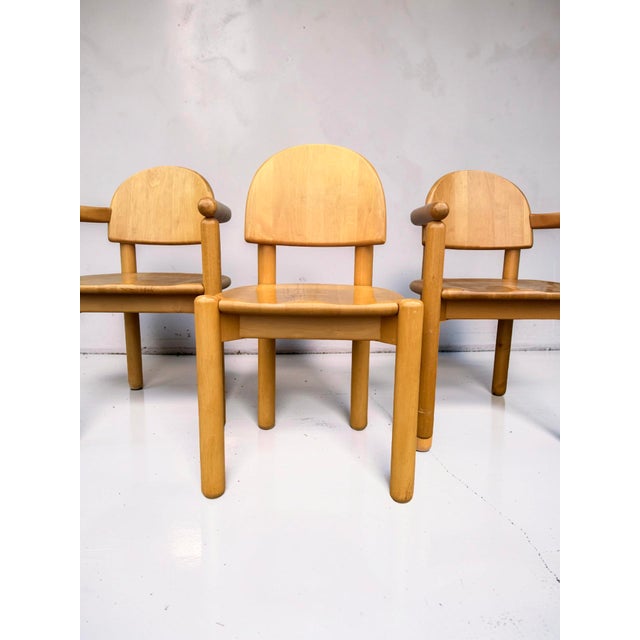Dining Chairs in Beech by Rainer Daumiller, 1970s, Set of 8 For Sale - Image 9 of 9