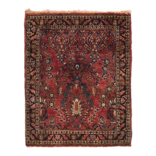 Antique Sarouk Rug 1'11'' x 2'5'' For Sale